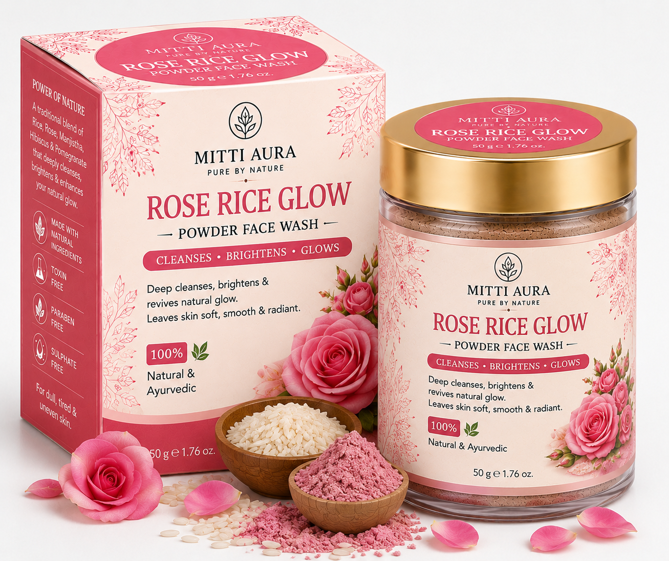 Rose Rice Glow Jar